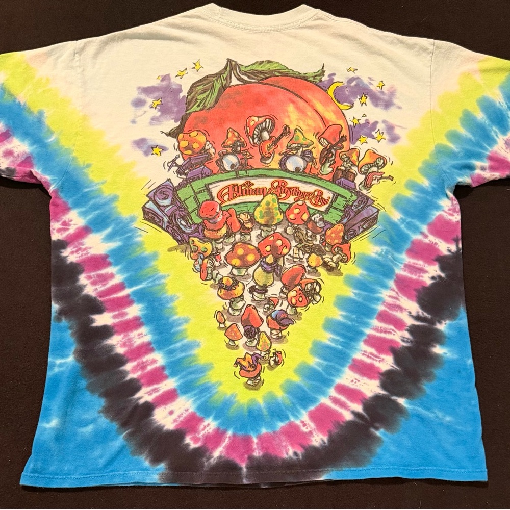 Allman Brothers Band "Mushroom Express" Tie-Dye T-shirt Mens XL 1997 - Picture 8 of 8